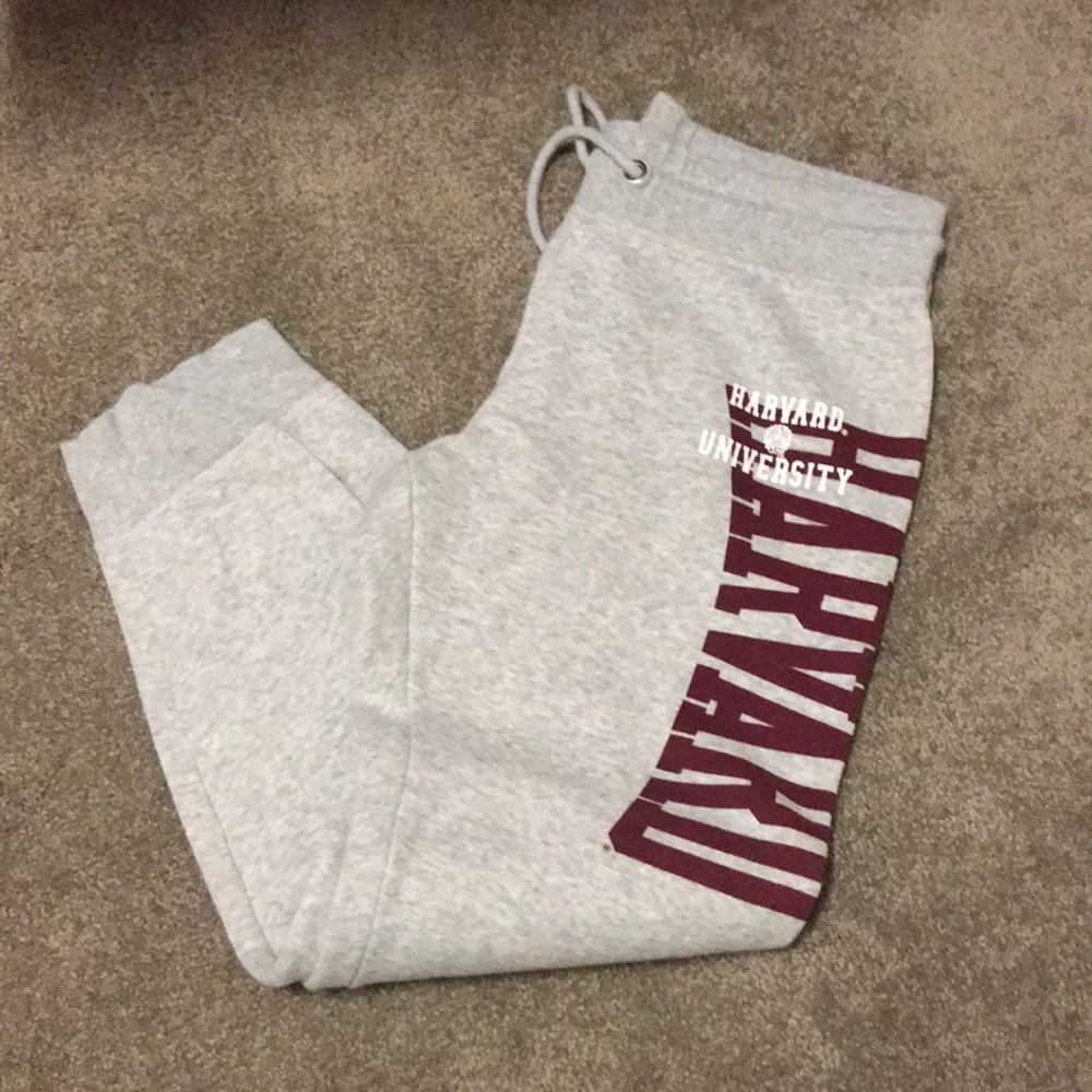 H&M Gray and Maroon Track Pants